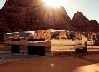 Sunset at AlUla Mirror